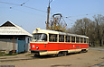 Tatra-T3SU #315 12-го маршрута поворачивает с улицы Октябрьской революции на конечную станцию "Новожаново"