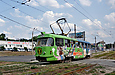 Tatra-T3SU #317 12-го маршрута на улице Клочковской в районе улицы Ивановской