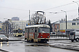 Tatra-T3SU #318 6-го маршрута на Московском проспекте в районе универмага "Харьков"