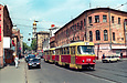 Tatra-T3SU #329-330 7-го маршрута на улице Университетской возле улицы Кооперативной