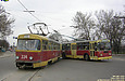 Tatra-T3SU #334 и ЗИУ-682 #333 13-го маршрута на пересечении Московского проспекта и улицы Полевой
