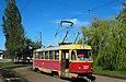 Tatra-T3SU #337 7-го маршрута на разворотном кольце конечной станции "Проспект Победы"