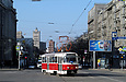 Tatra-T3SUCS #337 6-го маршрута на улице Евгения Котляра выезжает с конечной "Южный вокзал"