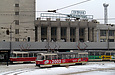 Tatra-T3SUCS #337 1-го маршрута перед отправлением с конечной станции "Южный вокзал"