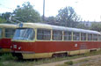 Tatra-T3SU #369 в Октябрьском трамвайном депо