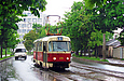 Tatra-T3SU #379 1-го маршрута на улице Котлова в районе Башлаевского переулка