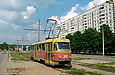 Tatra-T3SU #393 20-го маршрута на проспекте Победы между одноименной конечной станцией и остановкой "Солнечная"