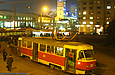 Tatra-T3SU #393 1-го маршрута на конечной станции "Южный вокзал"