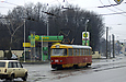 Tatra-T3SU #395 6-го маршрута на Московском проспекте в районе улицы Броненосца "Потемкин"