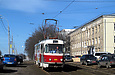 Tatra-T3M #395 12-го маршрута на улице Сумской в районе кинотеатра "Парк"