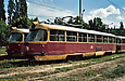 Tatra-T3SU #396 в открытом парке Октябрьского трамвайного депо