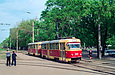 Tatra-T3SU #399-400 2-го маршрута на Салтовском шоссе в районе проспекта Тракторостроителей