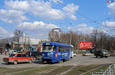 Tatra-T3SU #400 14-го маршрута на пересечении улицы Плехановской и улицы Полевой