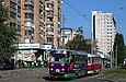 Tatra-T3SUCS/T3SU #401-402 3-го маршрута на улице Полтавский шлях возле станции метро "Холодная гора"