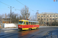 Tatra-T3SU #402 20-го маршрута в Лосевском переулке