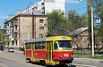 Tatra-T3SU #406 20-го маршрута на улице Котлова перед поворотом в Лосевский переулок