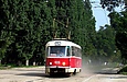 Tatra-T3SU #406 маршрута 27-Б на улице Кривомазова