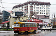 Tatra-T3SU #407 27-го маршрута на площади Восстания