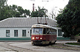 Tatra-T3SU #407 1-го маршрута на конечной станции "Ивановка"