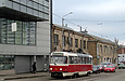 Tatra-T3SUCS #410 12-го маршрута в Рогатинском проезде возле улицы Клочковской