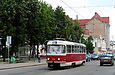 Tatra-T3M #412 5-го маршрута на улице Полтавский шлях возле Круглого сквера