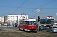 Tatra-T3SUCS #416 6-го маршрута на Московском проспекте возле площади Защитников Украины