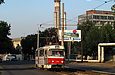 Tatra-T3SUCS #416 20-го маршрута на улице Москалевской в районе улицы Пахаря