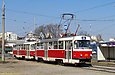 Tatra-T3SUCS #419-420 3-го маршрута на площади Ирины Бугримовой на одноимённой остановке