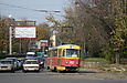 Tatra-T3SU #457 2-го маршрута на площади Пролетарской