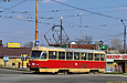 Tatra-T3SU #461 27-го маршрута поворачивает с улицы Героев Труда на улицу Шевченко