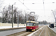 Tatra-T3SU #461 27-го маршрута на Московском проспекте возле стадиона "Серп и молот"