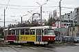 Tatra-T3SUCS #461 27-го маршрута на перекрестке улиц Героев Труда и Академика Павлова