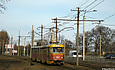 Tatra-T3SU #467-468 3-го маршрута на улице Полтавский шлях перед поворотом на улицу Залютинскую