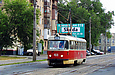 Tatra-T3SU #468 7-го маршрута на улице Октябрьской Революции в районе улицы 1-й Конной Армии