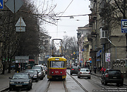 Tatra-T3SU #471 7-го маршрута в начале улицы Пушкинской