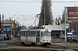 Tatra-T3SU #471 27-го маршрута на улице Академика Павлова возле перекрестка с переулком Боткина