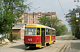 Tatra-T3SU #473 9-го маршрута на конечной станции "Новоселовка"