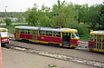 Tatra-T3SU #474 15-го маршрута на конечной станции "Проспект Победы"