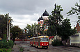 Tatra-T3SU #481-482 3-го маршрута в Рыбасовском переулке возле Нетеченского бульвара