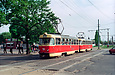 Tatra-T3SU #511-512 23-го маршрута на проспекте Тракторостроителей пересекает Салтовское шоссе