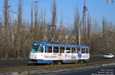 Tatra-T3SU #511 2-го маршрута на Новом мосту движется в сторону улицы Котлова