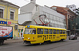 Tatra-T3SU #511 5-го маршрута на улице Полтавский Шлях возле перекрестка с улицей Дмитриевской