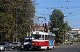 Tatra-T3SU #511 27-го маршрута на улице Академика Павлова перед поворотом на Московский проспект