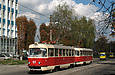Tatra-T3SU #513-514 27-го маршрута на улице Кирова возле бывшего корпуса завода "Теплоавтомат"