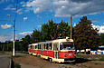 Tatra-T3SU #513-514 26-го маршрута на проспекте Тракторостроителей в районе улицы Тимуровцев