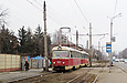 Tatra-T3SU #513-642 26-го маршрута на улице Шевченко возле перекрестка с Гладким переулком