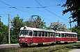 Tatra-T3SU #513-514 26-го маршрута на проспекте Тракторостроителей