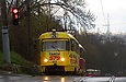 Tatra-T3SU #517-518  26-го маршрута на спуске Журавлевском возле перекрестка с улицей Пушкинской