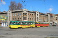 Tatra-T3SU #519-520 27-го маршрута на пересечении улицы Кирова с улицей Плехановской