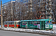 Tatra-T3SU #519-520 26-го маршрута на проспекте Тракторостроителей напротив Дворца пионеров